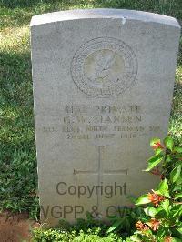 Dar Es Salaam War Cemetery - Hansen, G W